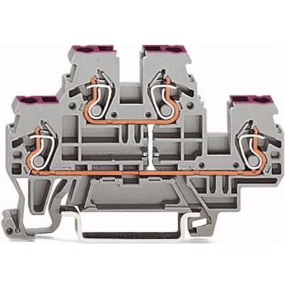 Wago Doppelstockklemme, Elektronikzubehör + Gehäuse, Grau Wago Doppelstockklemme, Elektronikzubehör + Gehäuse, Grau