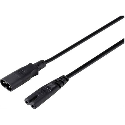 Sygonix SY-5043436 Stromverlängerung Schwarz 2 m - Verlängerungskabel Sygonix SY-5043436 Stromverlängerung Schwarz 2 m - Verlängerungskabel