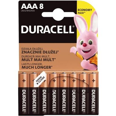 Duracell 8x LR03 AAA Einwegbatterie Alkali (8 Stk., AAA), Batterien + Akkus Duracell 8x LR03 AAA Einwegbatterie Alkali (8 Stk., AAA), Batterien + Akkus
