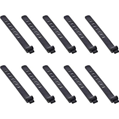 InLine, Kabelbinder, 10er Pack Kabelbinder Silikon, wiederverschliessbar, 97x10mm, schwarz (97 mm, 10 Stk.) InLine, Kabelbinder, 10er Pack Kabelbinder Silikon, wiederverschliessbar, 97x10mm, schwarz (97 mm, 10 Stk.)