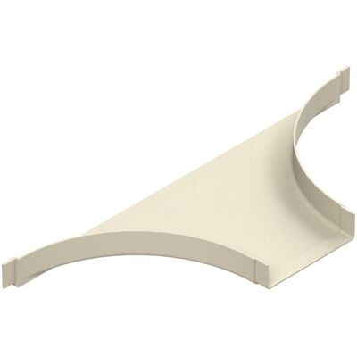 Niedax, Leitungsführung, NIE KKST 80.100 GFK-Anbau T-Stück, groÃ,80x100 mm RAL 7032, kieselgrau (25 cm) Niedax, Leitungsführung, NIE KKST 80.100 GFK-Anbau T-Stück, groÃ,80x100 mm RAL 7032, kieselgrau (25 cm)