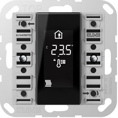 JUNG A 5194 KRM TS D. Übertragungstechnik: Verkabelt. Produktfarbe: Schwarz, Grau, Display-Typ: LCD, Ste, Schalter + Taster, Schwarz, Grau JUNG A 5194 KRM TS D. Übertragungstechnik: Verkabelt. Produktfarbe: Schwarz, Grau, Display-Typ: LCD, Ste, Schalter + Taster, Schwarz, Grau