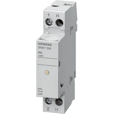 Siemens Sicherung, Sicherungssockel 1p., 20A 3NW7314 (20 A) Siemens Sicherung, Sicherungssockel 1p., 20A 3NW7314 (20 A)