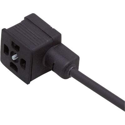 IFM Ventilstecker Bauform A, Elektronikkabel + Stecker, Schwarz IFM Ventilstecker Bauform A, Elektronikkabel + Stecker, Schwarz