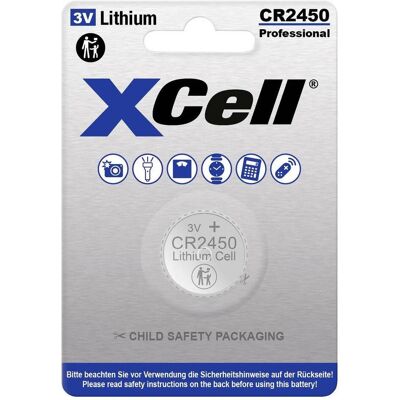 XCell Knopfzelle CR 2450 3 V 1 St. 600 Lithium (1 Stk.), Batterien + Akkus XCell Knopfzelle CR 2450 3 V 1 St. 600 Lithium (1 Stk.), Batterien + Akkus