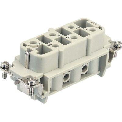 Harting 09 31 006 2701 Tilslutningsindsats Han HsB 6 + PE Skruer 1 stk, Elektronikkabel + Stecker, Grau Harting 09 31 006 2701 Tilslutningsindsats Han HsB 6 + PE Skruer 1 stk, Elektronikkabel + Stecker, Grau