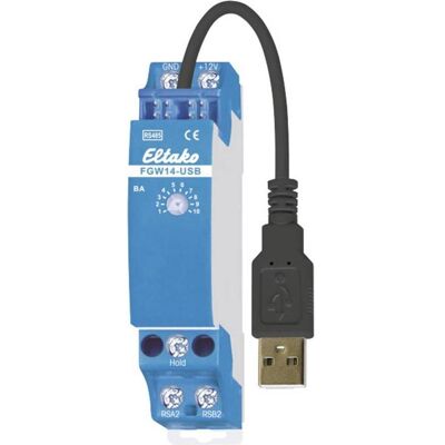 Eltako, Zubehör Schalterprogramm, RS485-Bus-Gateway mit USB Anschluss FGW14-USB (30014049) Eltako, Zubehör Schalterprogramm, RS485-Bus-Gateway mit USB Anschluss FGW14-USB (30014049)