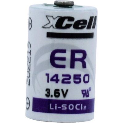 XCell ER14250 Spezial-Batterie 1/2 AA Lithium 3.6 V 1200 mAh 1 St. (1 Stk., AA, 1200 mAh), Batterien + Akkus XCell ER14250 Spezial-Batterie 1/2 AA Lithium 3.6 V 1200 mAh 1 St. (1 Stk., AA, 1200 mAh), Batterien + Akkus
