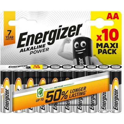 Energizer Alkaline Power Mignon (AA) Blister 10 Stück (10 Stk., AA), Batterien + Akkus Energizer Alkaline Power Mignon (AA) Blister 10 Stück (10 Stk., AA), Batterien + Akkus