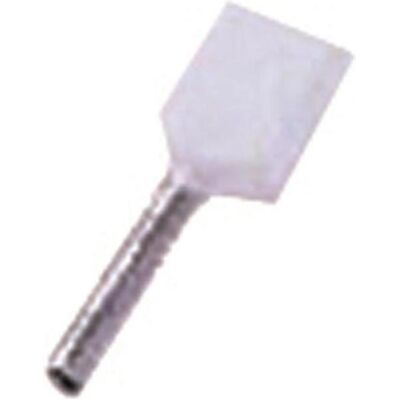Intercable, Kabelverbindung, Isoleret dobbelt terminalrør hvis 2x0,5mm2 L=8mm - (100 stk.) Intercable, Kabelverbindung, Isoleret dobbelt terminalrør hvis 2x0,5mm2 L=8mm - (100 stk.)