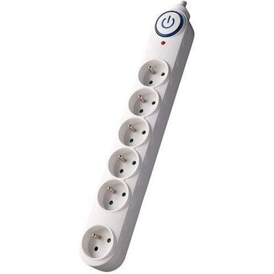 Olight, Steckdosenleiste, Solight surge protection, 150J, 6 sockets, 3m, white (6x, 3 m) Olight, Steckdosenleiste, Solight surge protection, 150J, 6 sockets, 3m, white (6x, 3 m)
