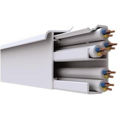 2x GGK, Kabelschutz + Kabelführung, Kanal SL/TC 20x50 112482 alpinweiss (Kabelkanal, 200 cm) 2x GGK, Kabelschutz + Kabelführung, Kanal SL/TC 20x50 112482 alpinweiss (Kabelkanal, 200 cm)