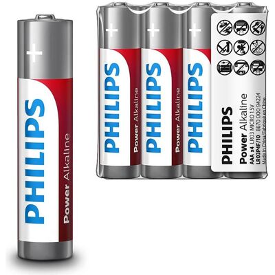 Philips Akku LR03P4F/10 (4 Stk., AAA, 1100 mAh), Batterien + Akkus Philips Akku LR03P4F/10 (4 Stk., AAA, 1100 mAh), Batterien + Akkus