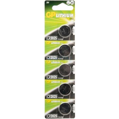 GP Batteries Lithium Cell (5 Stk., CR2025, 160 mAh), Batterien + Akkus GP Batteries Lithium Cell (5 Stk., CR2025, 160 mAh), Batterien + Akkus