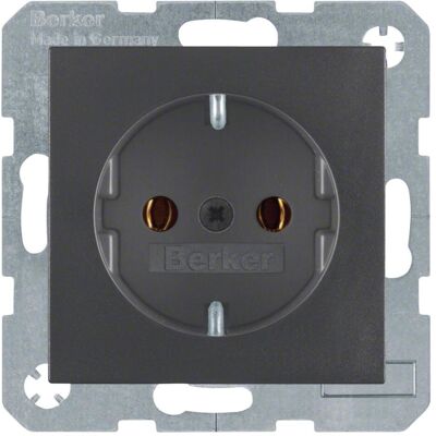 Berker, Steckdose, Schuko-Steckd.anth Berker, Steckdose, Schuko-Steckd.anth