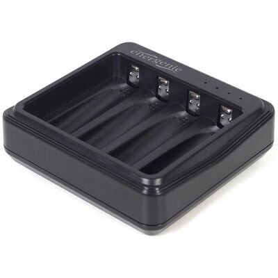 Gembird ENERGENIE USB Battery Charger for AA/AAA Batteries Black (1 Stk., AA, AAA), Akku Ladegerät Gembird ENERGENIE USB Battery Charger for AA/AAA Batteries Black (1 Stk., AA, AAA), Akku Ladegerät