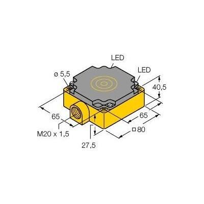 Turck, Zubehör Elektroinstallation, Sensor,ind. 80x80x40mm Ni50-CP80-VP4X2 Turck, Zubehör Elektroinstallation, Sensor,ind. 80x80x40mm Ni50-CP80-VP4X2