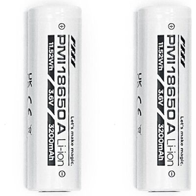PMI Gear 18650 battery x2 (2 Stk., AA, 3200 mAh), Batterien + Akkus PMI Gear 18650 battery x2 (2 Stk., AA, 3200 mAh), Batterien + Akkus