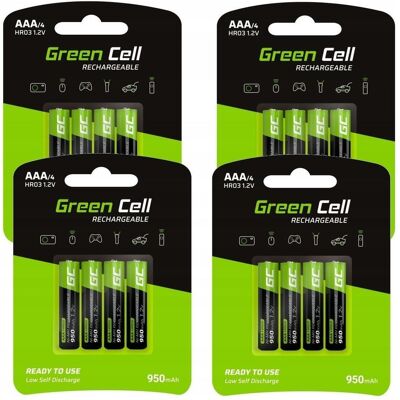 GreenCell Rechargeable (16 Stk., AAA, 950 mAh), Batterien + Akkus GreenCell Rechargeable (16 Stk., AAA, 950 mAh), Batterien + Akkus