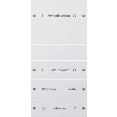 Gira, Zubehör Schalterprogramm, Wippenset 4f (1+3) beschr. System 55 220427 Gira, Zubehör Schalterprogramm, Wippenset 4f (1+3) beschr. System 55 220427