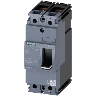 Siemens 3VA1110-4ED22-0AA0 Leistungsschalter - IEC Rahmen 160, 2-polig, 36kA Siemens 3VA1110-4ED22-0AA0 Leistungsschalter - IEC Rahmen 160, 2-polig, 36kA