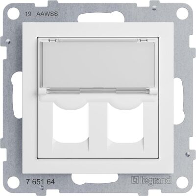 Legrand, Zubehör Schalterprogramm, SEANO 2-fach Systimax-Adapter zum Einschnappen von 2 Modulen der Datendosen von Systimax Legrand, Zubehör Schalterprogramm, SEANO 2-fach Systimax-Adapter zum Einschnappen von 2 Modulen der Datendosen von Systimax