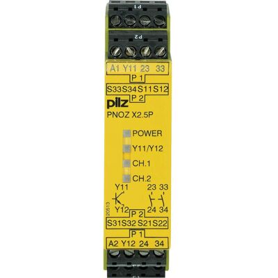 Pilz 777308 PNOZ X2.5P 24VDC 2n/o 1so, Relais Pilz 777308 PNOZ X2.5P 24VDC 2n/o 1so, Relais
