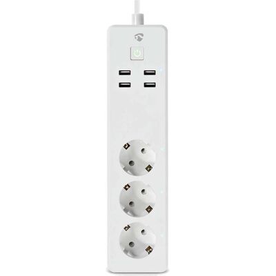 Nedis, Steckdosenleiste, SmartLife Power Strip Wi-Fi 3 x Schutzkontakt (CEE 7/3) / 4 x USB 16 A 3680 W 1.80 m (3x, CEE 7/3, USB-A, 1.80 m) Nedis, Steckdosenleiste, SmartLife Power Strip Wi-Fi 3 x Schutzkontakt (CEE 7/3) / 4 x USB 16 A 3680 W 1.80 m (3x, CEE 7/3, USB-A, 1.80 m)