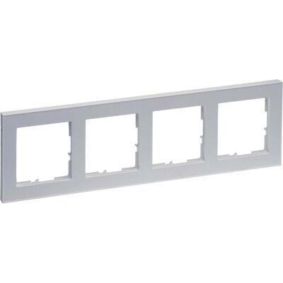 Legrand, Zubehör Schalterprogramm, SEANO + 4-fach Rahmen, halogenfreies Thermoplast, nachhaltige Produktion und Verpackung Legrand, Zubehör Schalterprogramm, SEANO + 4-fach Rahmen, halogenfreies Thermoplast, nachhaltige Produktion und Verpackung