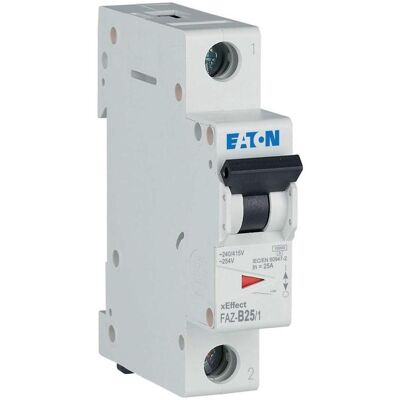 Eaton FAZ-B25/1 Leitungsschutzschalter - B-Typ - 25A - DIN-Schiene Eaton FAZ-B25/1 Leitungsschutzschalter - B-Typ - 25A - DIN-Schiene
