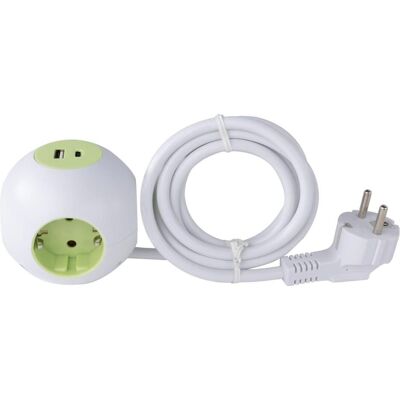 REV, Steckdosenleiste, PowerGlobe Steckdosenwürfel 4-fach USB weiss-gr.1,4m015408112 (4x, USB-A, USB-C, 1.40 m) REV, Steckdosenleiste, PowerGlobe Steckdosenwürfel 4-fach USB weiss-gr.1,4m015408112 (4x, USB-A, USB-C, 1.40 m)
