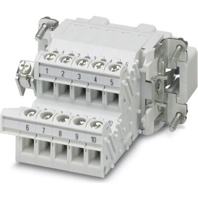 Phoenix Contact HC-B 10-A-UT-PER-M - Klemmenad, Elektronikkabel + Stecker, Grau Phoenix Contact HC-B 10-A-UT-PER-M - Klemmenad, Elektronikkabel + Stecker, Grau