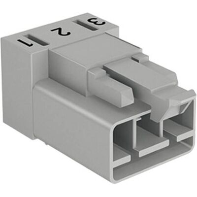 Wago NetzSteckverbinder WINSTA, Elektronikkabel + Stecker, Grau Wago NetzSteckverbinder WINSTA, Elektronikkabel + Stecker, Grau