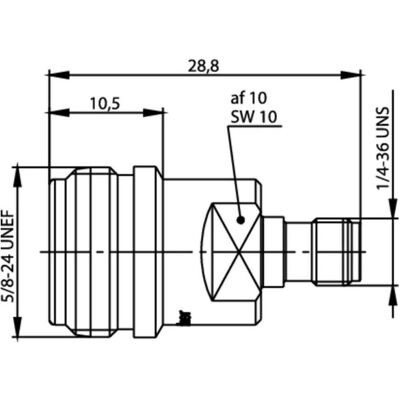 Telegärtner Koax-Adapter N-Buchse - SMA-Bu, Elektronikkabel + Stecker Telegärtner Koax-Adapter N-Buchse - SMA-Bu, Elektronikkabel + Stecker