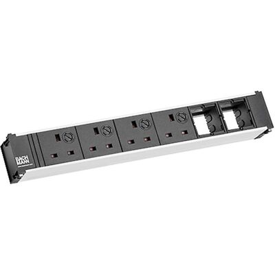 Bachmann, Steckdosenleiste, CONI 4xUK 90° 2xCM Strom 0,2m GST18 (4x, BS 1363, CEE 7/3) Bachmann, Steckdosenleiste, CONI 4xUK 90° 2xCM Strom 0,2m GST18 (4x, BS 1363, CEE 7/3)