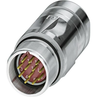 Phoenix Contact M23 Kupplungsteckverbinder mit, Elektronikkabel + Stecker, Silber Phoenix Contact M23 Kupplungsteckverbinder mit, Elektronikkabel + Stecker, Silber