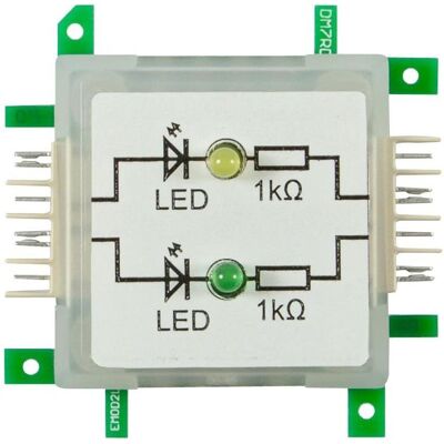 Allnet Brick?R?Knowledge LED dual gelb & grün Signal durchverbunden, ALL-BRICK-0403, Elektronikmodul Allnet Brick?R?Knowledge LED dual gelb & grün Signal durchverbunden, ALL-BRICK-0403, Elektronikmodul