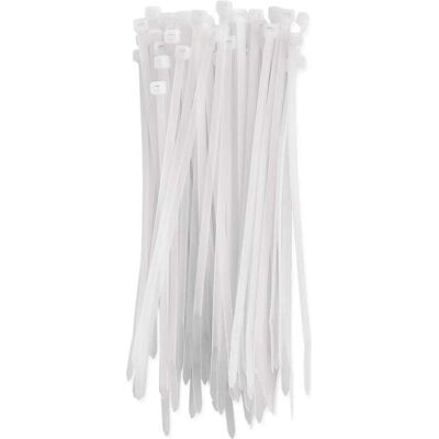 Emos, Kabelbinder, Kabelbinder 200×4,8, weiss, 100 Stk (200 mm, 100 Stk.) Emos, Kabelbinder, Kabelbinder 200×4,8, weiss, 100 Stk (200 mm, 100 Stk.)