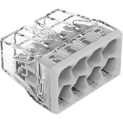 Wago, Kabelverbindung, COMPACT-Verbindungsdosenklemme 8-Leiter, Lichtgrau, 10 Stück, 2273-208 Wago, Kabelverbindung, COMPACT-Verbindungsdosenklemme 8-Leiter, Lichtgrau, 10 Stück, 2273-208