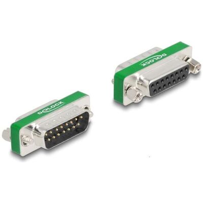 Delock HF/EMI Entstörfilter D-Sub 15 Pin Stecker zu Buchse mit Tiefpass kapazitiv, Induktor Delock HF/EMI Entstörfilter D-Sub 15 Pin Stecker zu Buchse mit Tiefpass kapazitiv, Induktor