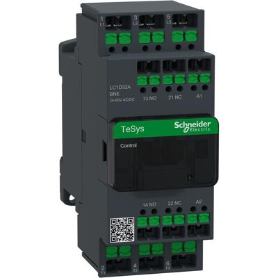 Schneider Electric Schütz 3P 32A Ac3 24-60V, Relais Schneider Electric Schütz 3P 32A Ac3 24-60V, Relais