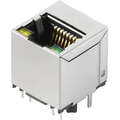 Weidmüller R1V 3.3N4Y/G TY RJ45 Netzwerkanschluss - 8-polig, vertikal, silber, schwarz Weidmüller R1V 3.3N4Y/G TY RJ45 Netzwerkanschluss - 8-polig, vertikal, silber, schwarz