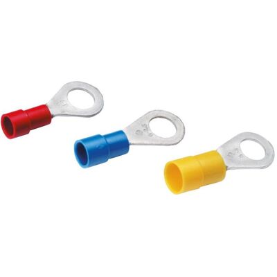 Cimco, Kabelverbindung, Ringkabelschuhe isoliert 180040 M8 1,5-2,5qmm Cimco, Kabelverbindung, Ringkabelschuhe isoliert 180040 M8 1,5-2,5qmm