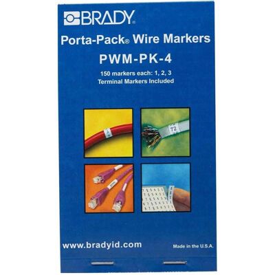 Brady, Kabelverbindung Zubehör, Porta-Pack Wire Marker Books Brady, Kabelverbindung Zubehör, Porta-Pack Wire Marker Books