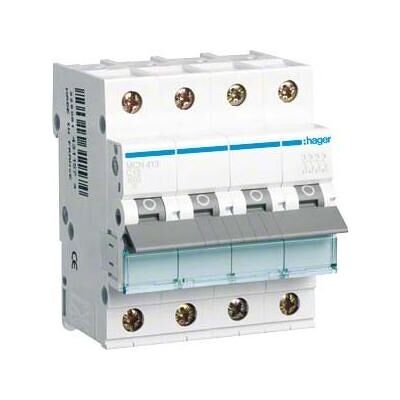 Hager MCN413 4-poliger Leitungsschutzschalter - 13A, 6kA, IP20 Hager MCN413 4-poliger Leitungsschutzschalter - 13A, 6kA, IP20
