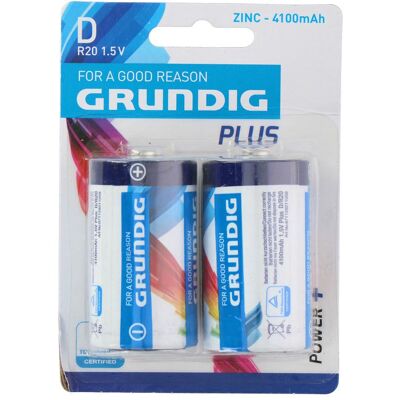 Grundig R20 (2 Stk., D, 4100 mAh), Batterien + Akkus Grundig R20 (2 Stk., D, 4100 mAh), Batterien + Akkus