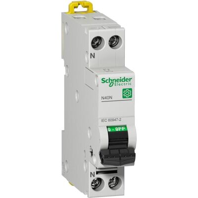 Schneider Electric, Schutzschalter, M9P22601 M9 N40N 1A 1P+N C LS-Schalter Schneider Electric, Schutzschalter, M9P22601 M9 N40N 1A 1P+N C LS-Schalter
