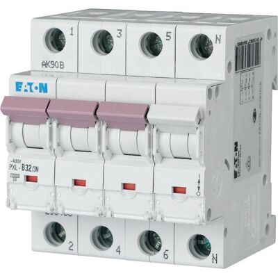 Eaton PXL-B32/3N - LS-Schalter 32A 3-polig+N Eaton PXL-B32/3N - LS-Schalter 32A 3-polig+N