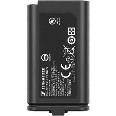Sennheiser BA70 Li-Ion Akkupack für EW-D, Kopfhörer Ersatzteile, Schwarz Sennheiser BA70 Li-Ion Akkupack für EW-D, Kopfhörer Ersatzteile, Schwarz
