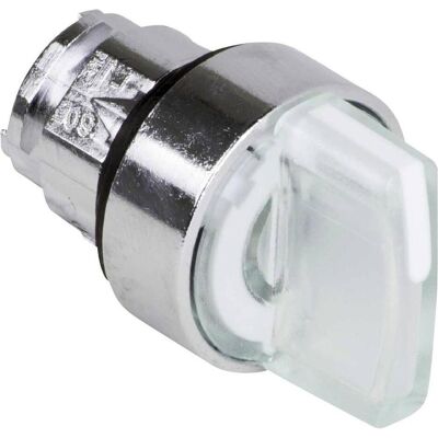 Schneider Electric Frontelement Leuchtwahlschalter, 3 ZB4BK1813, Schalter + Taster, Weiss, Silber Schneider Electric Frontelement Leuchtwahlschalter, 3 ZB4BK1813, Schalter + Taster, Weiss, Silber